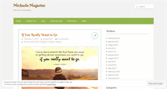Desktop Screenshot of michaelamagazine.com