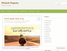 Tablet Screenshot of michaelamagazine.com